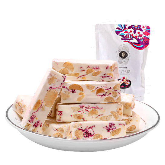 潘祥记特产鲜花花生牛轧糖220g糖果奶糖软糖办公室休闲零食