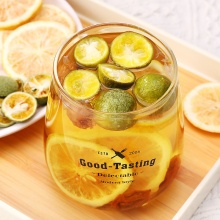 话梅柠檬茶夏季畅饮茶饮话梅橘冻干柠檬片青橘冰糖水果茶